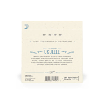 D'Addario Pro-Arte' Titanium Tenor Ukulele Strings - EJ87T