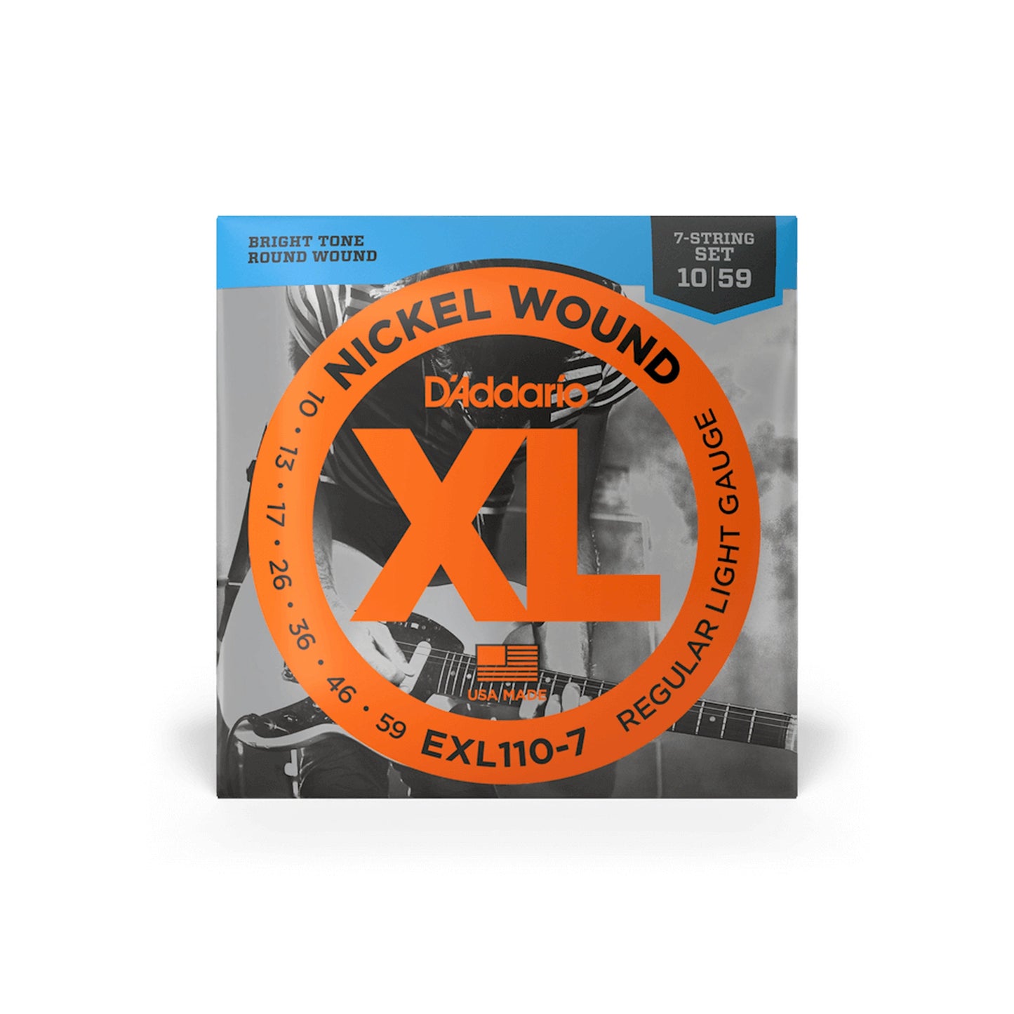 DAddario EXL110-7 7 String Electric Guitar Strings - 10-59
