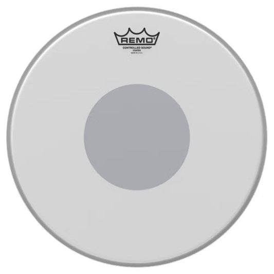 Remo CS-0114-10 Controlled Sound Coated Black Dot Drumhead Bottom Black Dot - 14
