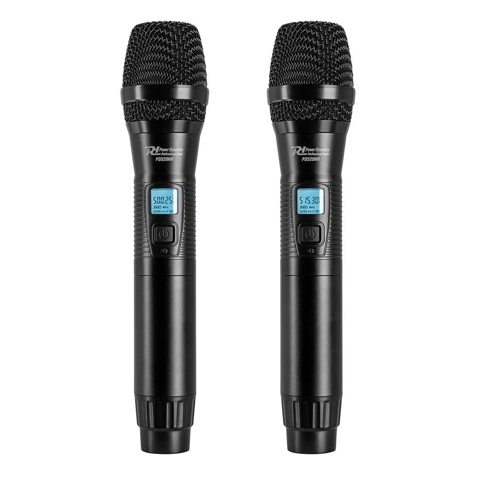 Power Dynamics PD522 UHF Duel Wireless Microphone Set