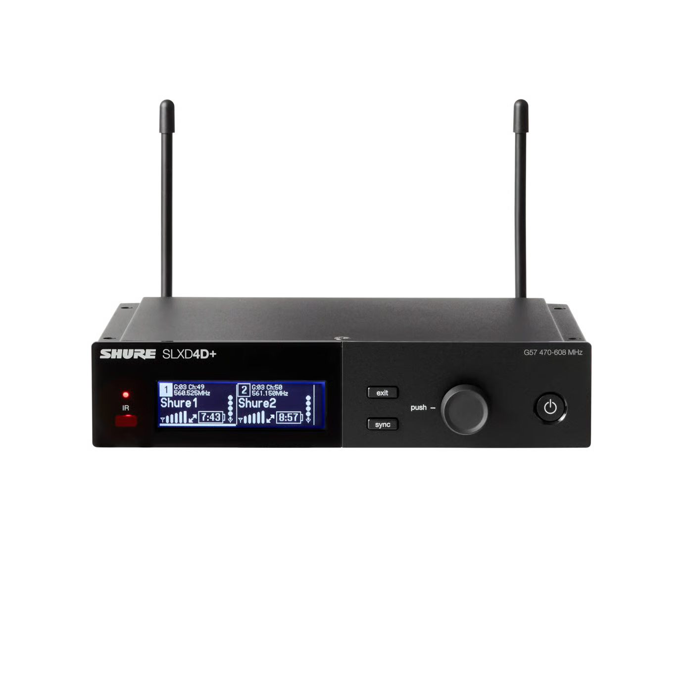 Shure SLXD24D+ B58 H58 Wireless Digital Handheld System Dual Channel