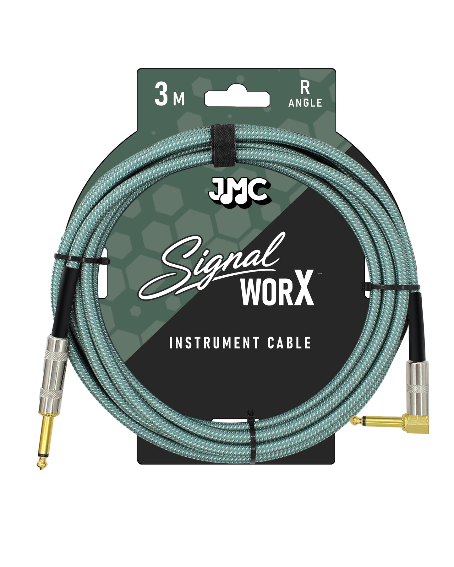 JMC SoundWorx 3m instrument Cable J/RA - Green