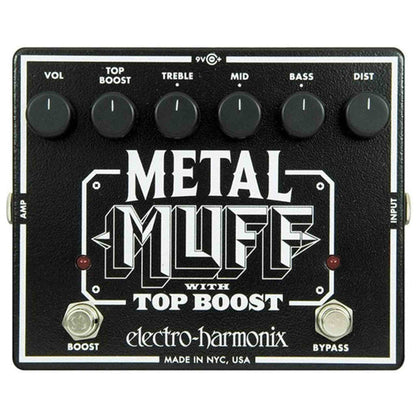 ELECTRO HARMONIX METAL MUFF DISTORTION EFFECTS PEDAL - Joondalup Music Centre