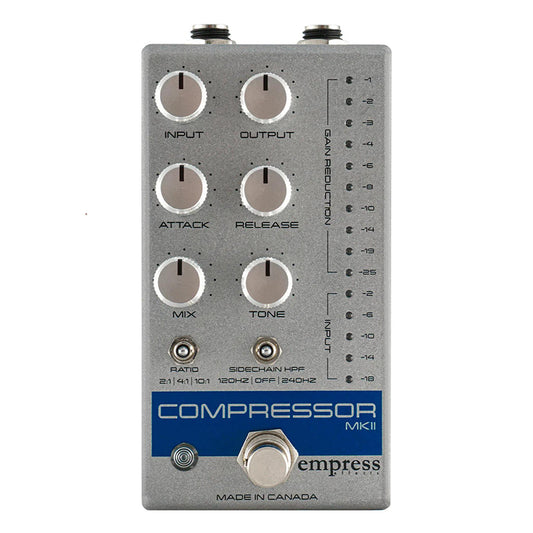 EMPRESS COMPRESSOR MKII GUITAR - SILVER - Joondalup Music Centre