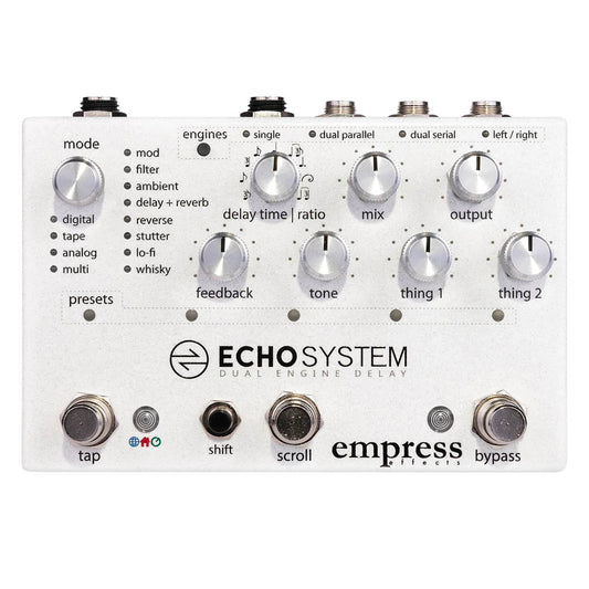 EMPRESS ECHOSYSTEM DELAY EFFECTS PEDAL - Joondalup Music Centre