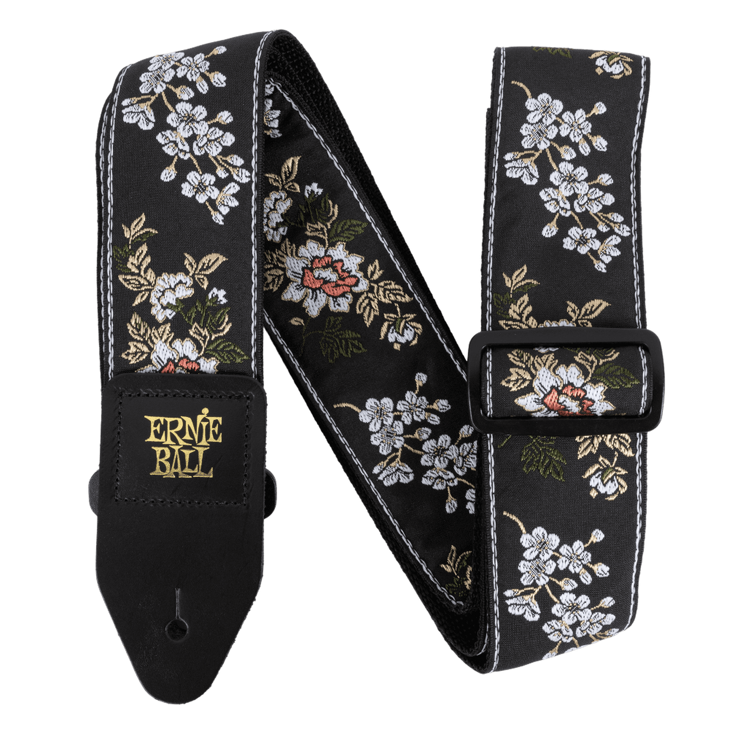 Ernie Ball Classic Jacquard Guitar Strap - White Blossom - Joondalup Music Centre