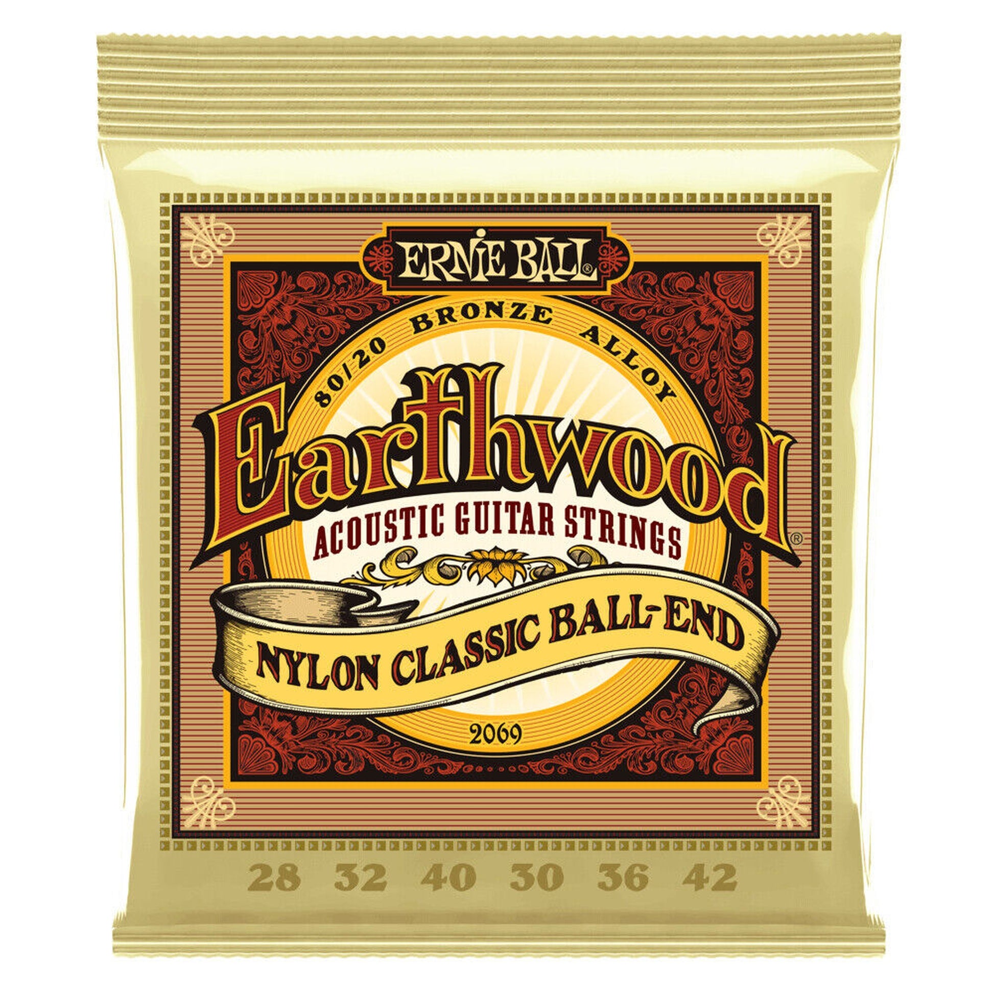 Ernie Ball Earthwood Ball End Nylon Classical Strings - Joondalup Music Centre