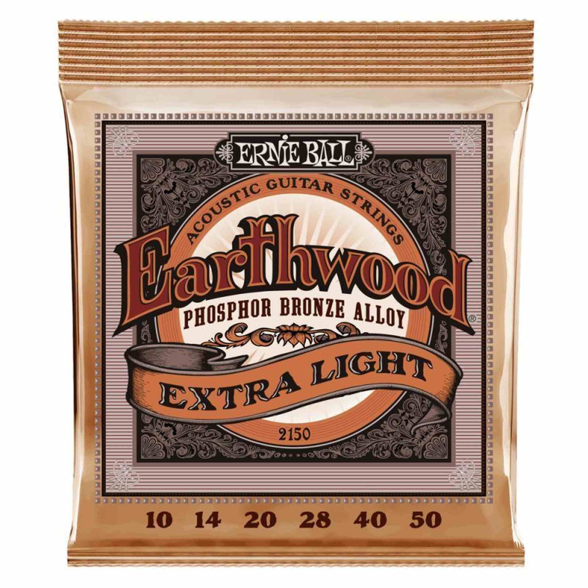 Ernie Ball Earthwood Phosphor Bronze Acoustic Guitar Strings - 10-50 - Joondalup Music Centre