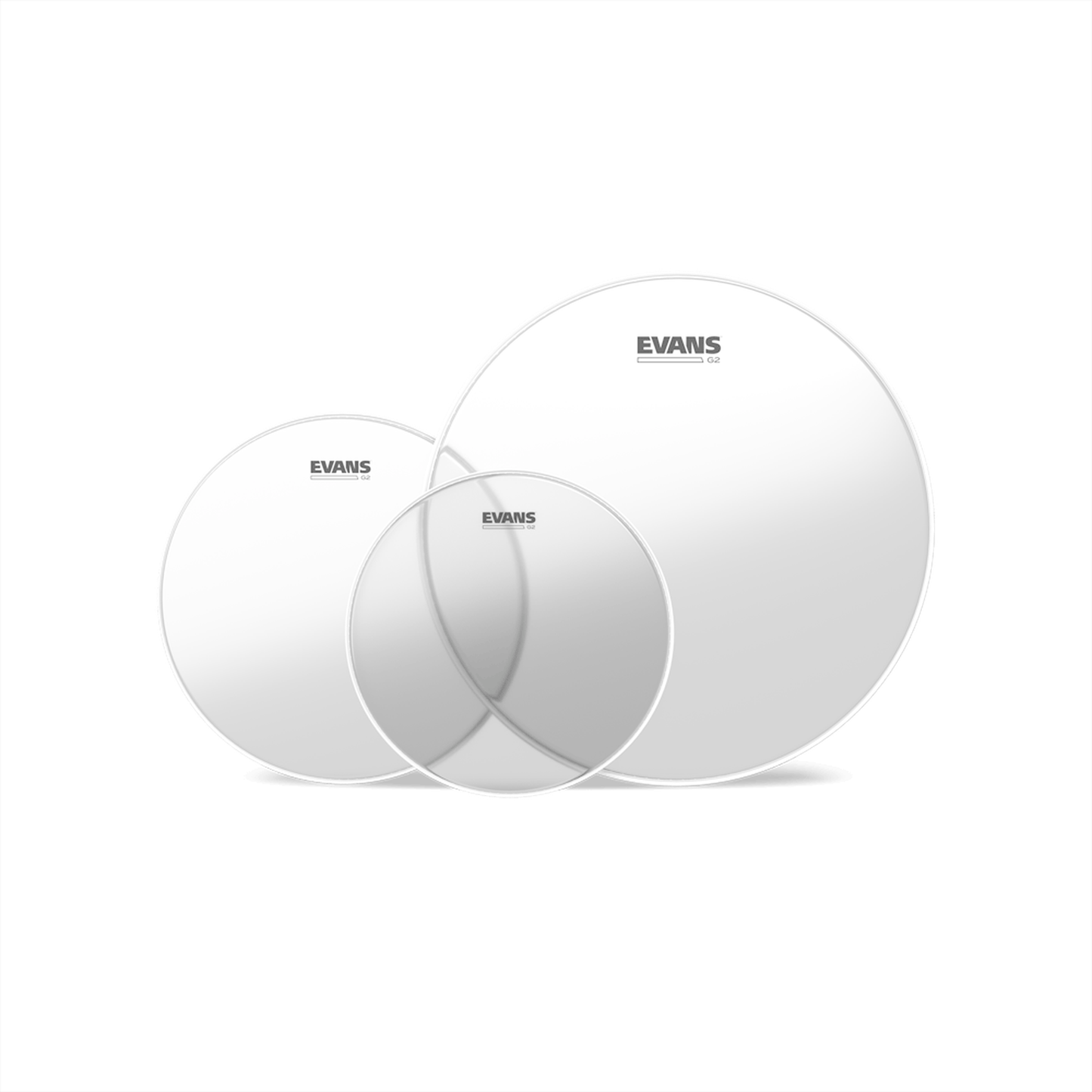 Evans G2 Tompack, Clear, Fusion (10 Inch, 12 Inch, 14 Inch)