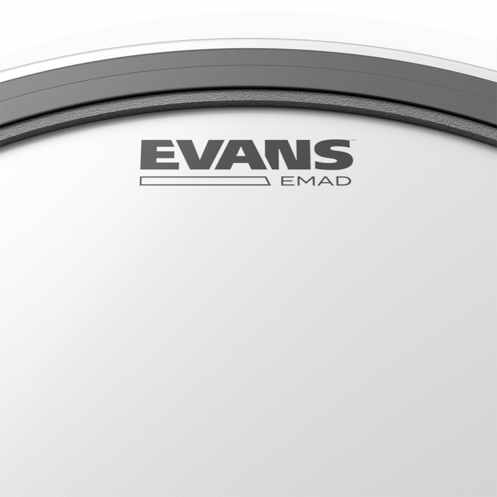 EVANS EMAD COATED WHITE BASS DRUM HEAD, 18 INCH - Joondalup Music Centre