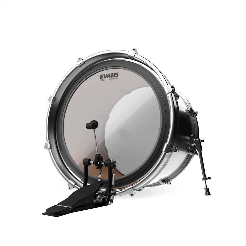 EVANS EMAD2 CLEAR BASS DRUM HEAD, 18 INCH - Joondalup Music Centre