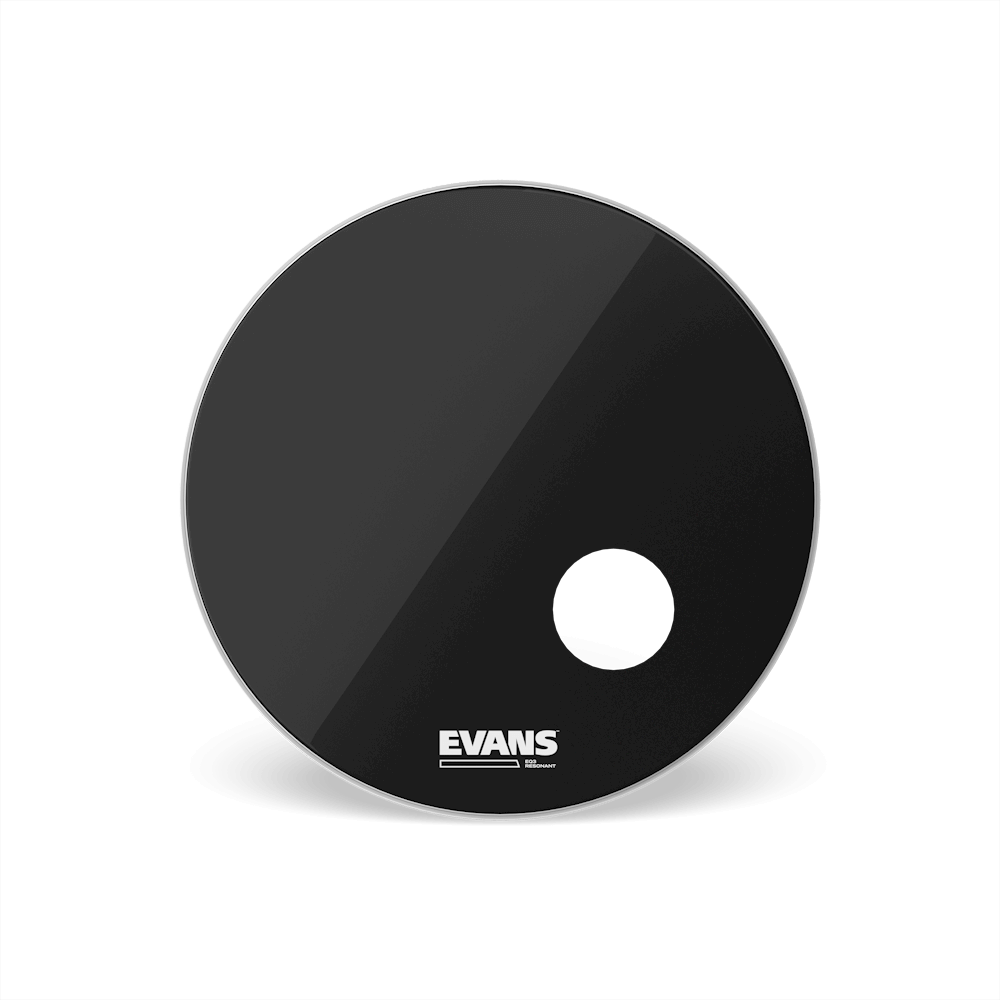 EVANS EQ3 RESONANT BLACK BASS DRUM HEAD, 22 INCH - Joondalup Music Centre