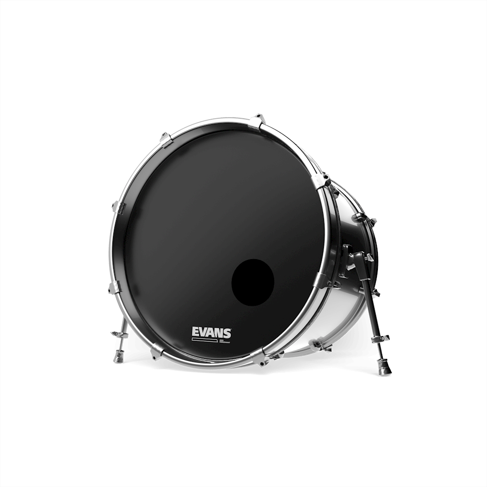 EVANS EQ3 RESONANT BLACK BASS DRUM HEAD, 22 INCH - Joondalup Music Centre