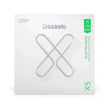 D'Addario XSB45105 XS Nickel Electric Bass Guitar Strings - 045-105