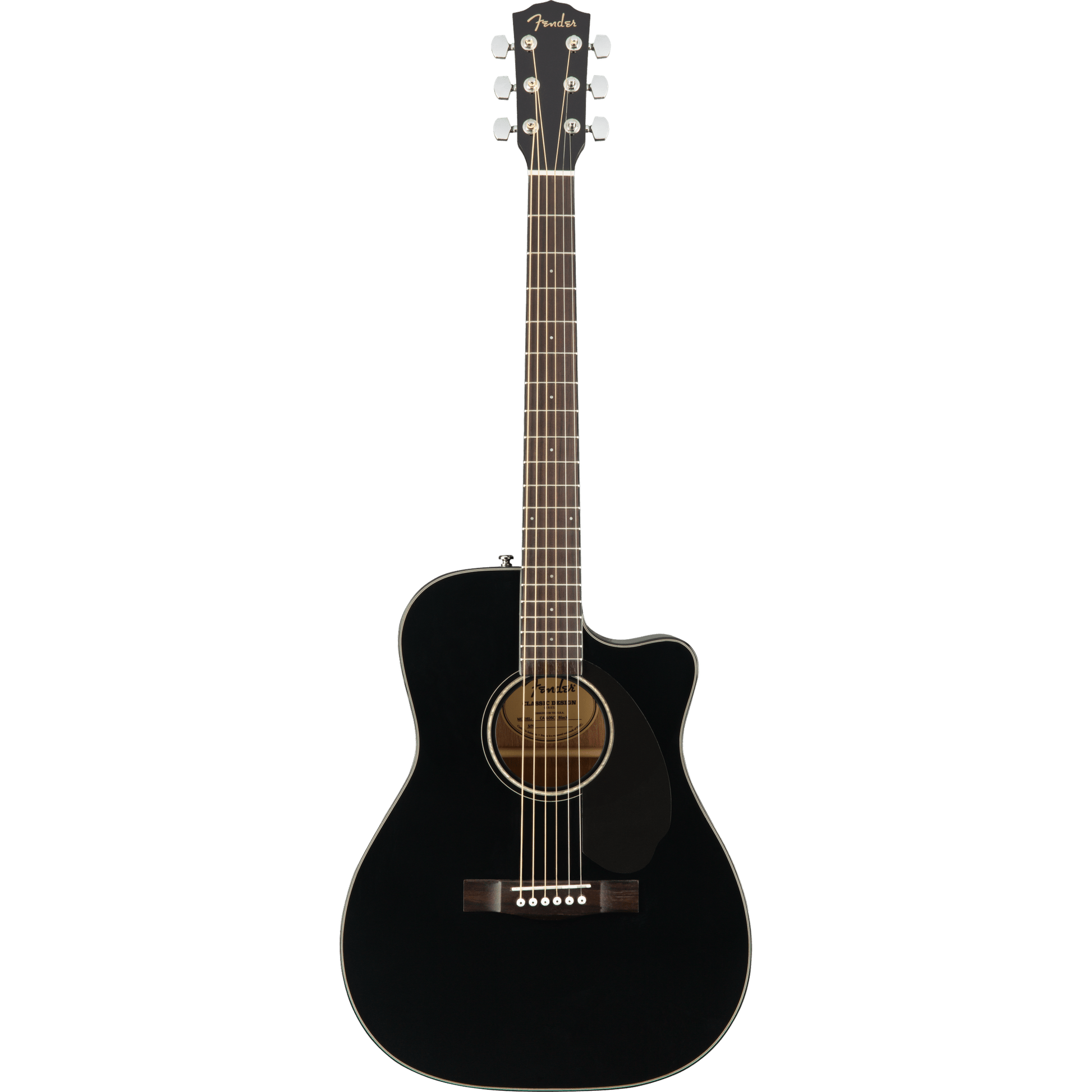 FENDER CC60SCE CONCERT ACOUSTIC GUITAR BLACK - Joondalup Music Centre