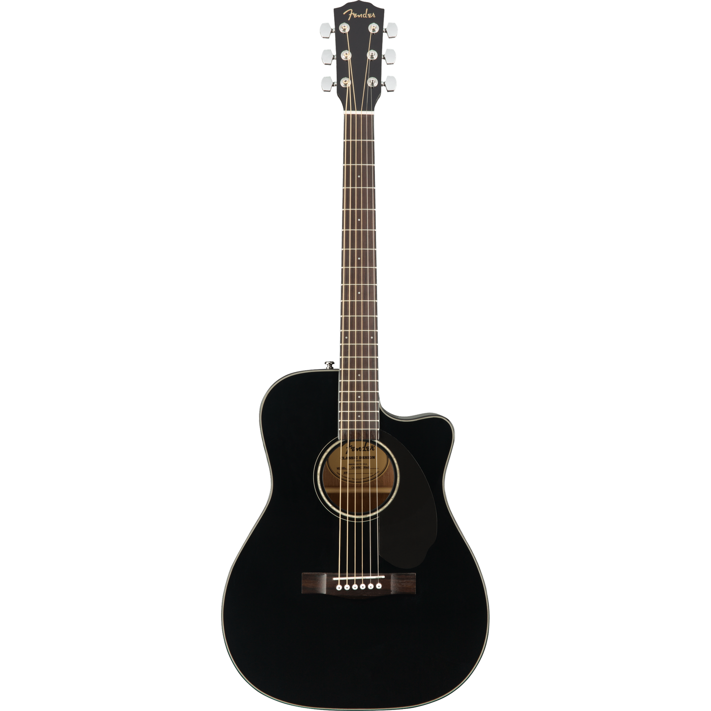 Fender CC-60SCE Concert Acoustic Guitar - Black