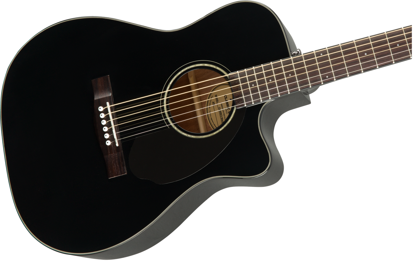 FENDER CC60SCE CONCERT ACOUSTIC GUITAR BLACK - Joondalup Music Centre