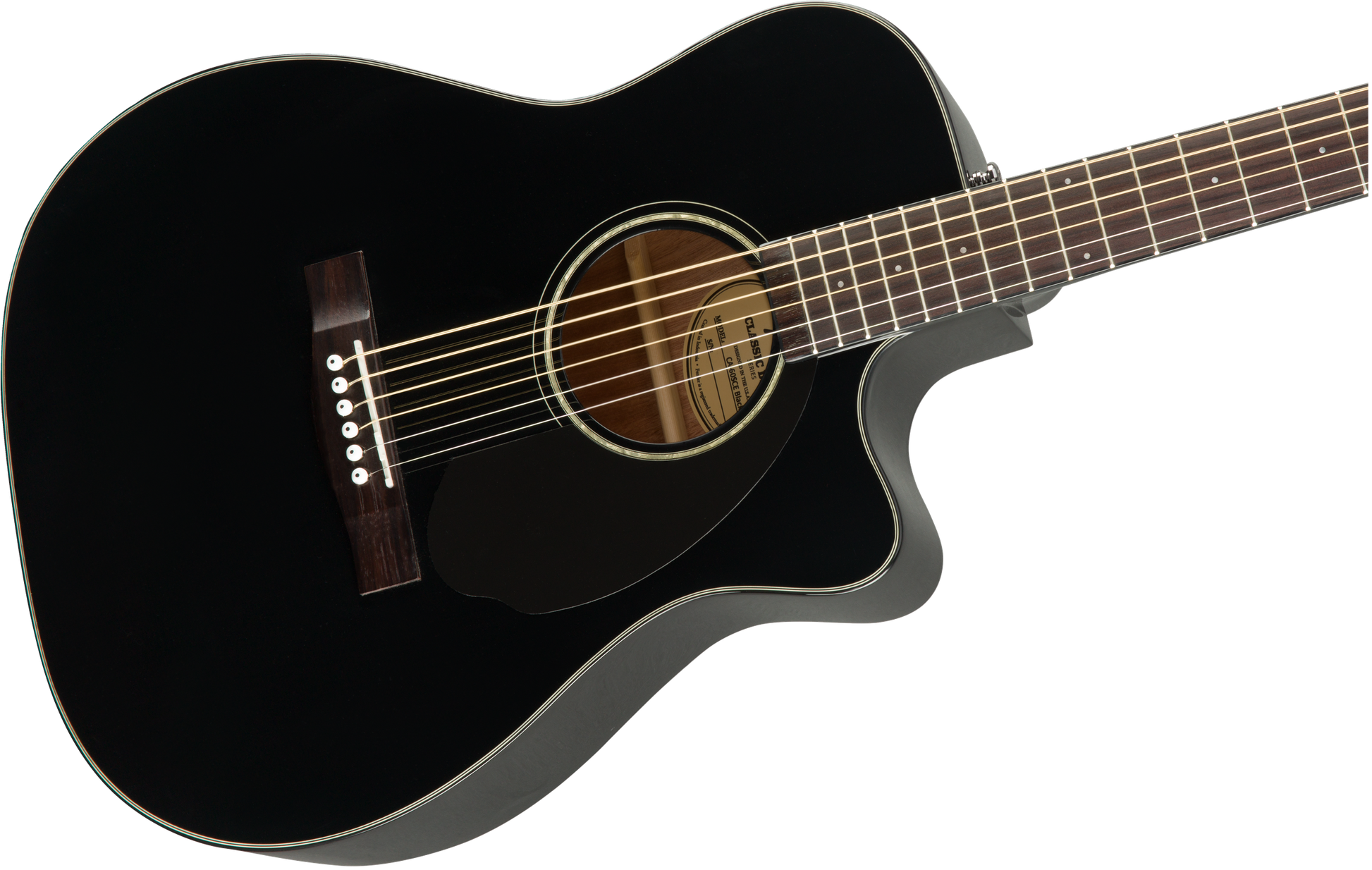 FENDER CC60SCE CONCERT ACOUSTIC GUITAR BLACK - Joondalup Music Centre