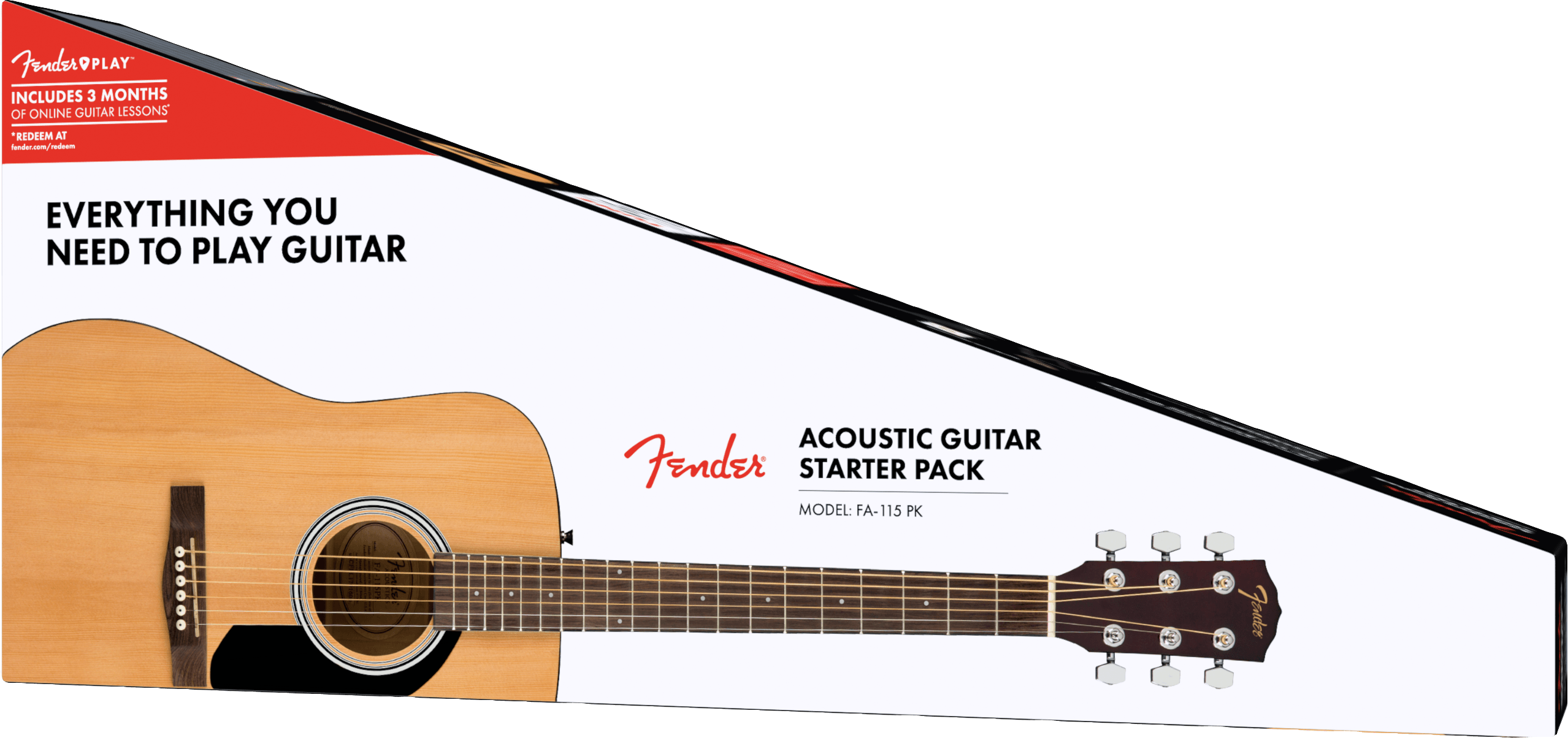 Fender FA-115 Dreadnaught Acoustic Guitar Pack - Natural | Joondalup ...