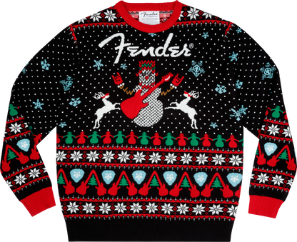 Fender Ugly Xmas Sweater - Black - Large - Joondalup Music Centre