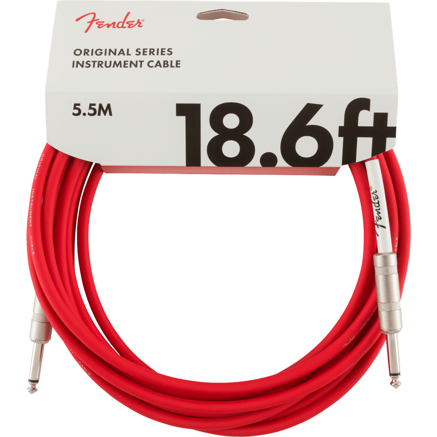 Fender Original Series Instrument Cable 18.6ft - Fiesta Red - Joondalup Music Centre