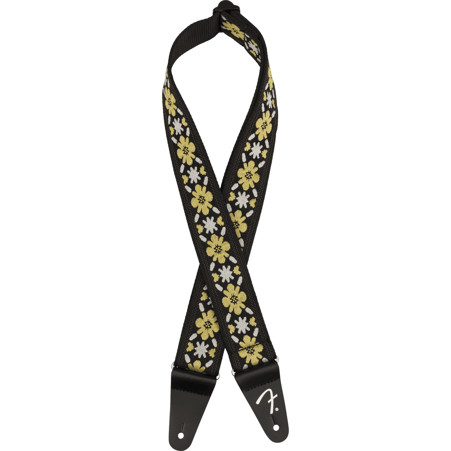 Fender Pasadena Woven Guitar Strap - Yellow Clover - Joondalup Music Centre