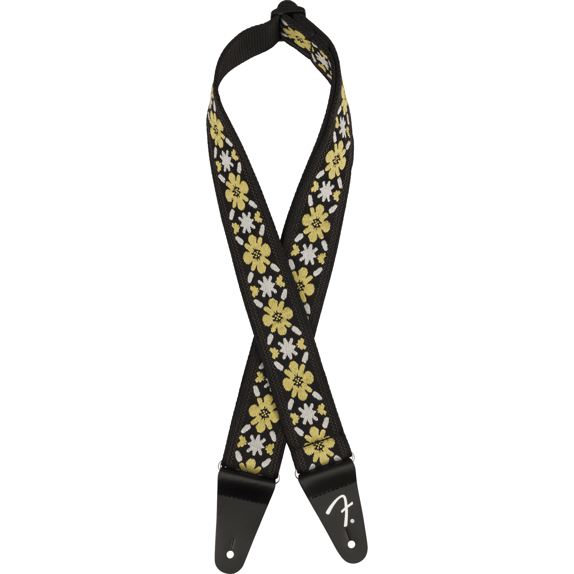 Fender Pasadena Woven Guitar Strap - Yellow Clover - Joondalup Music Centre