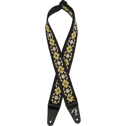 Fender Pasadena Woven Guitar Strap - Yellow Clover - Joondalup Music Centre