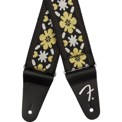 Fender Pasadena Woven Guitar Strap - Yellow Clover - Joondalup Music Centre