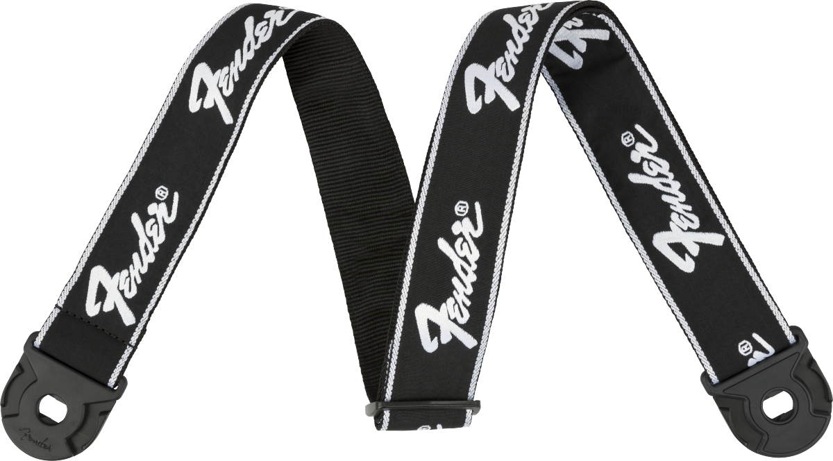 FENDER QUICKGRIP 2 STRAP RUNNING LOGO - Joondalup Music Centre