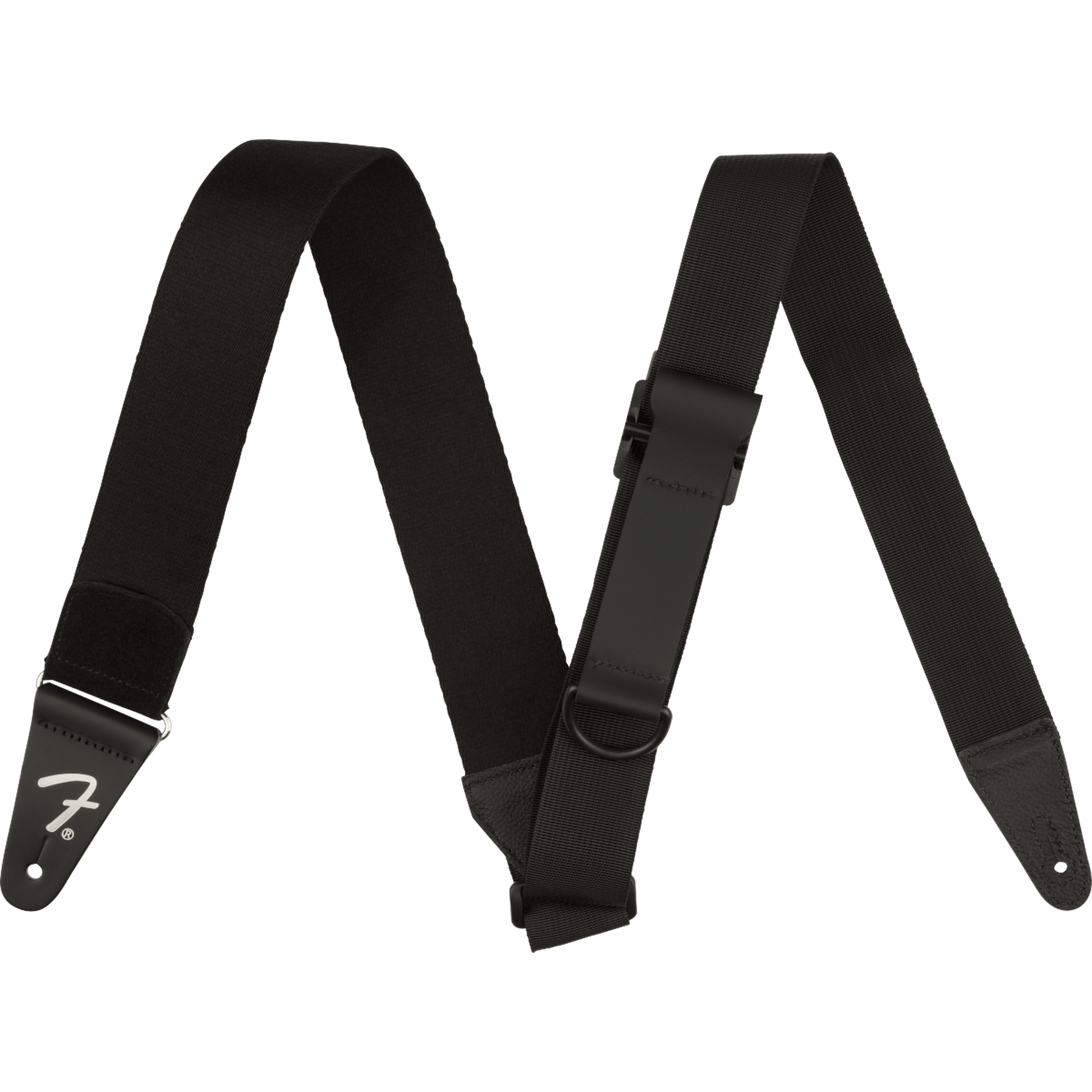 FENDER RIGHT HEIGHT RAYON STRAP BLACK - Joondalup Music Centre