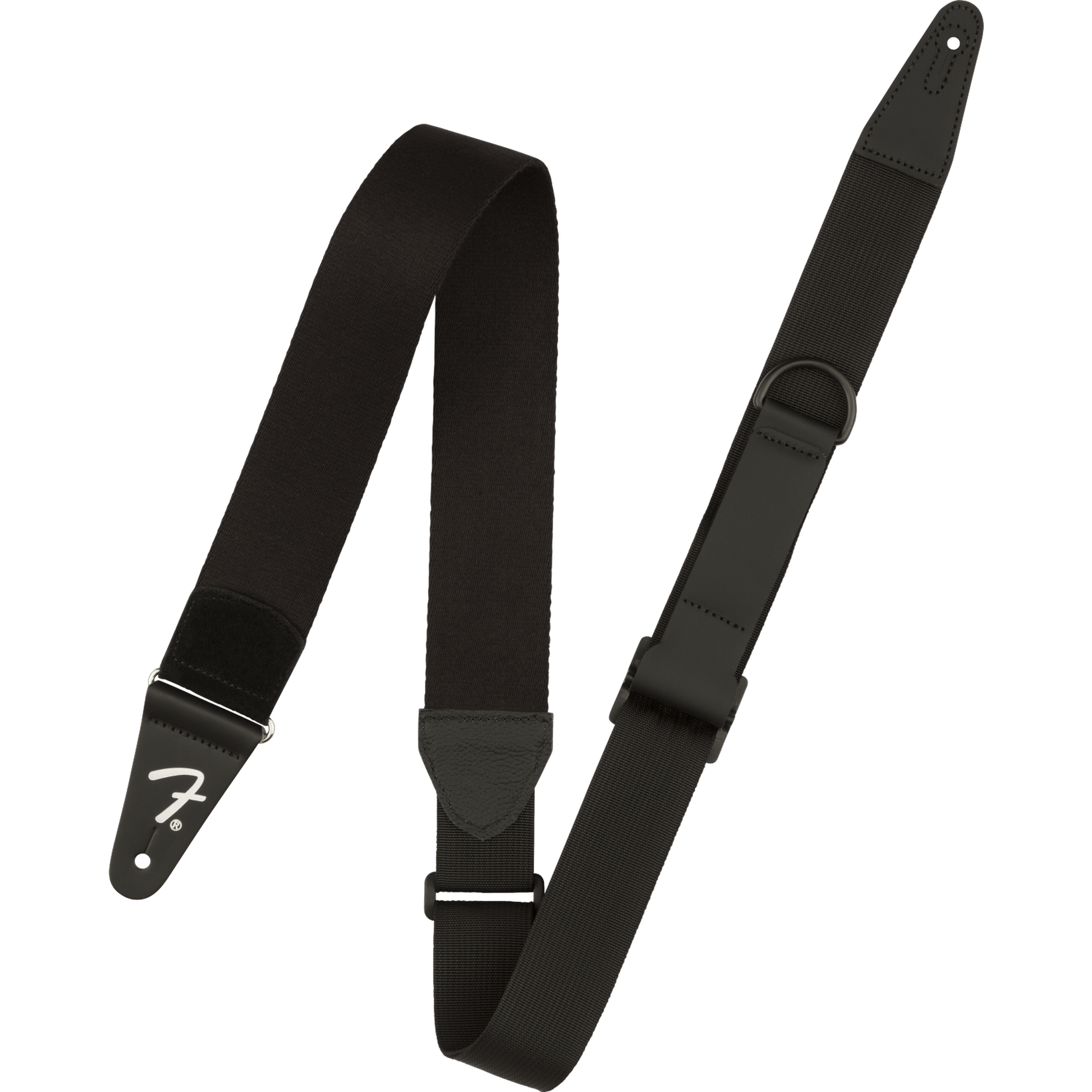 FENDER RIGHT HEIGHT RAYON STRAP BLACK - Joondalup Music Centre