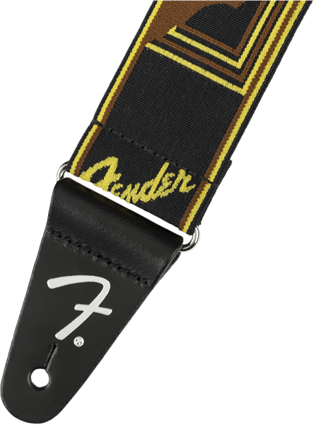 Fender Weighless Monogram - Black/Yellow/Brown - Joondalup Music Centre