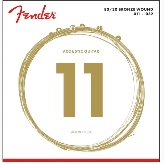 Fender 70CL 80/20 Acoustic Guitar Strings - 11-52 - Joondalup Music Centre