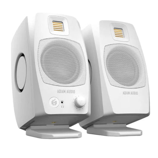 Adam Audio D3V Active Desktop Monitor System - White-STUDIO MONITOR-Joondalup Music Centre