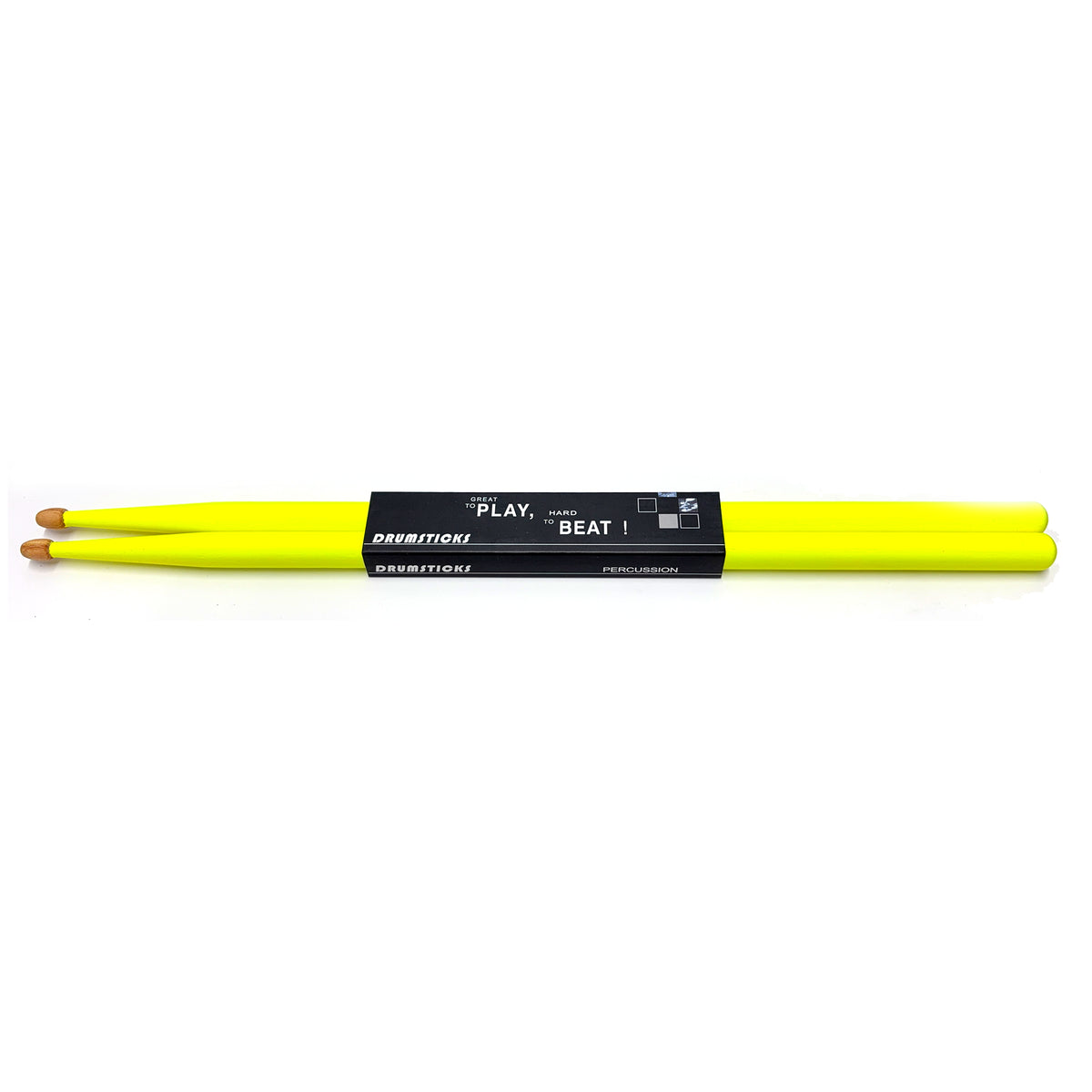 JMC Super Fun Neon Drumsticks - Banana Buzz