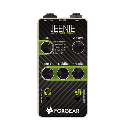 FOXGEAR JEENIE AMP AND CABINET SIMULATOR ANALOGUE GUITAR INTERFACE - Joondalup Music Centre