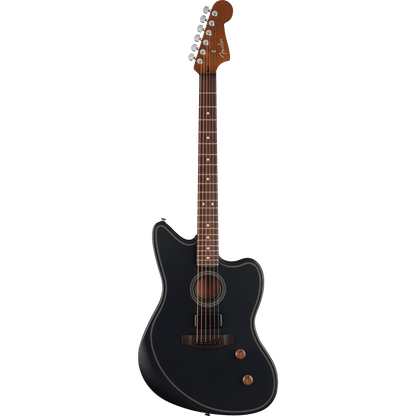 Fender Acoustasonic Standard Jazzmaster Acoustic Guitar - Black-ACOUSTIC GUITAR-Joondalup Music Centre