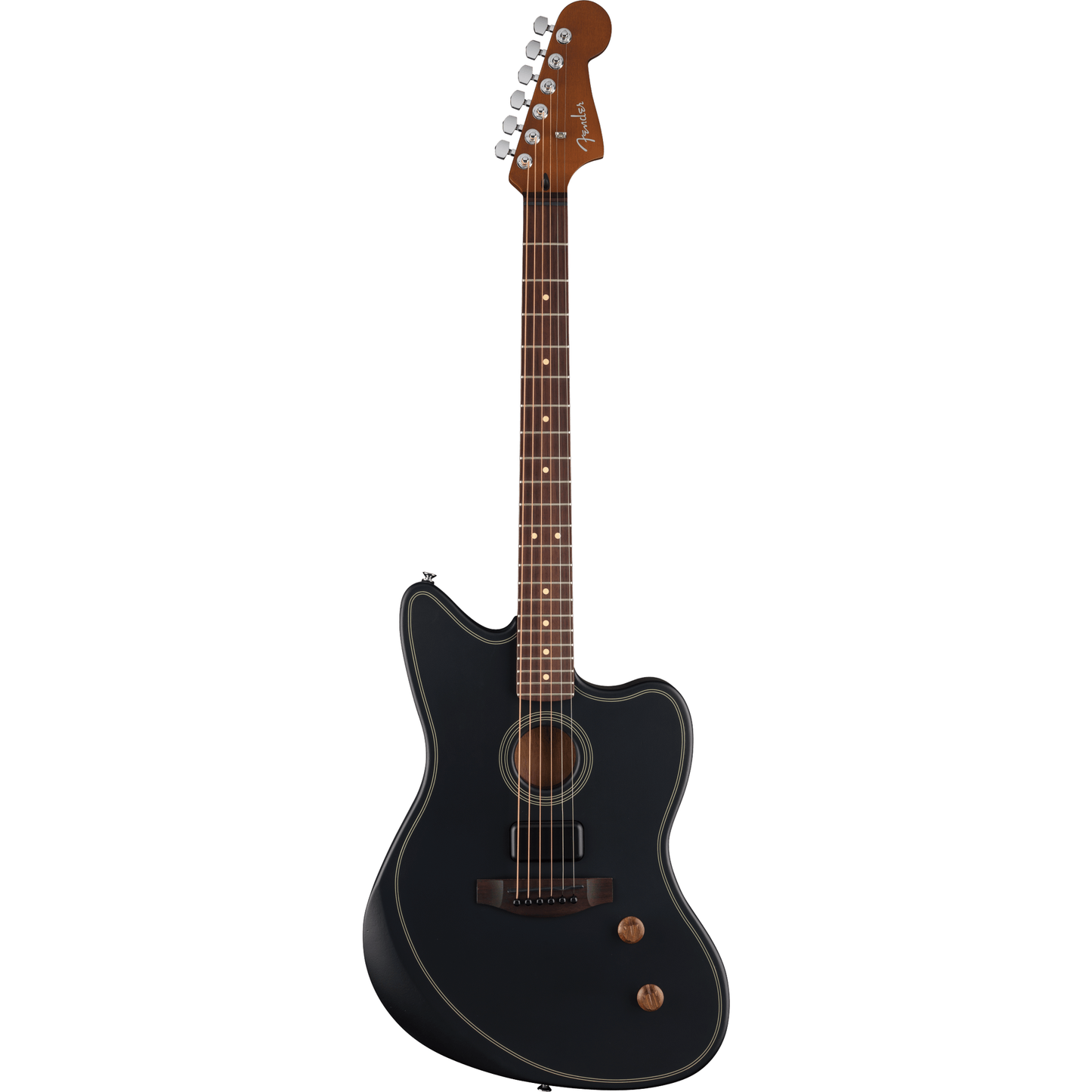 Fender Acoustasonic Standard Jazzmaster Acoustic Guitar - Black