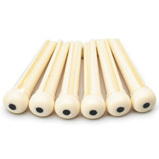 AMS Acoustic Guitar Bridge Pin - Ivory With Black Dot (Single) - Joondalup Music Centre