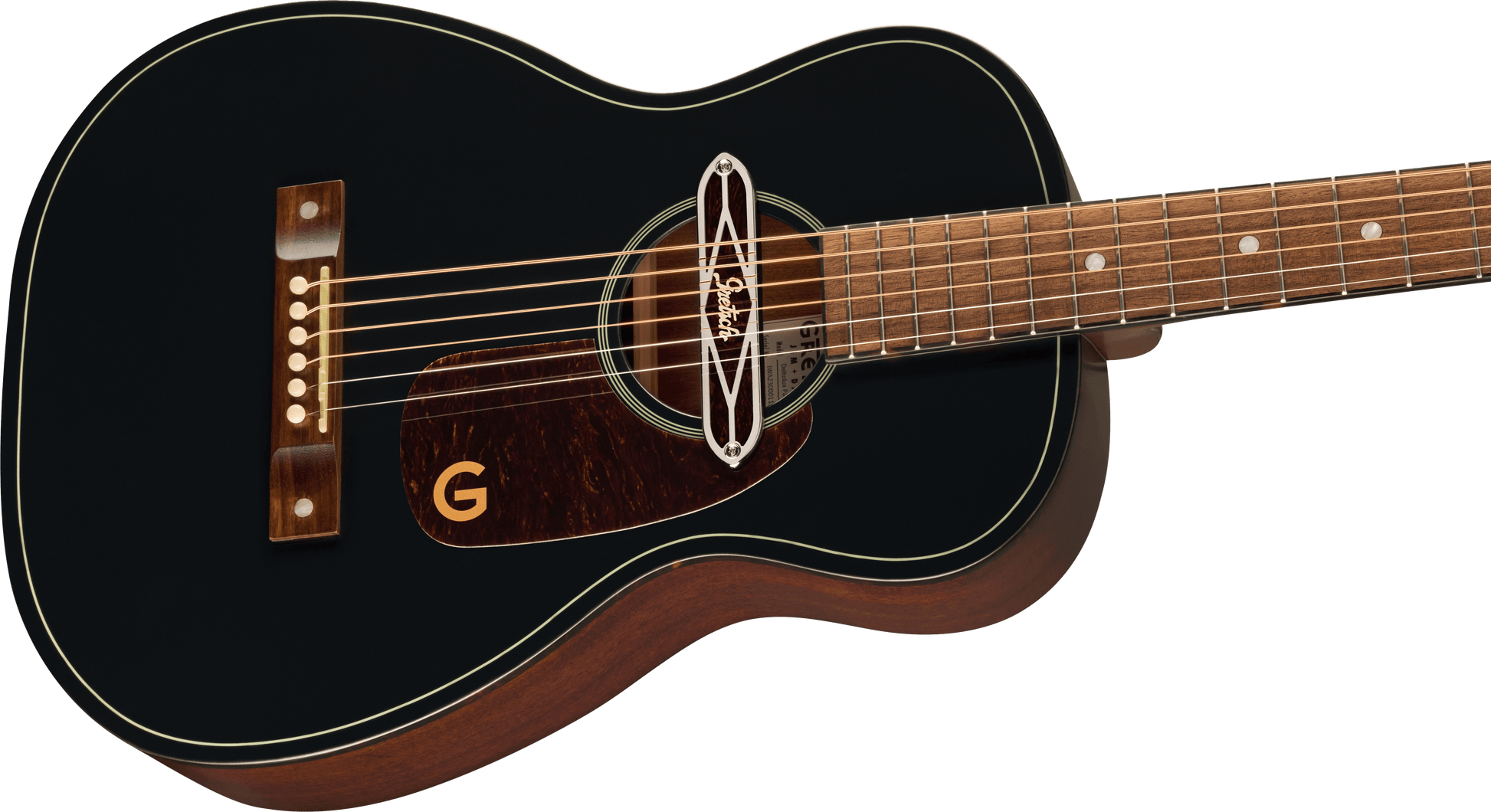 Gretsch Jim Dandy Deltoluxe Parlour Acoustic Guitar - Blacktop - Joondalup Music Centre