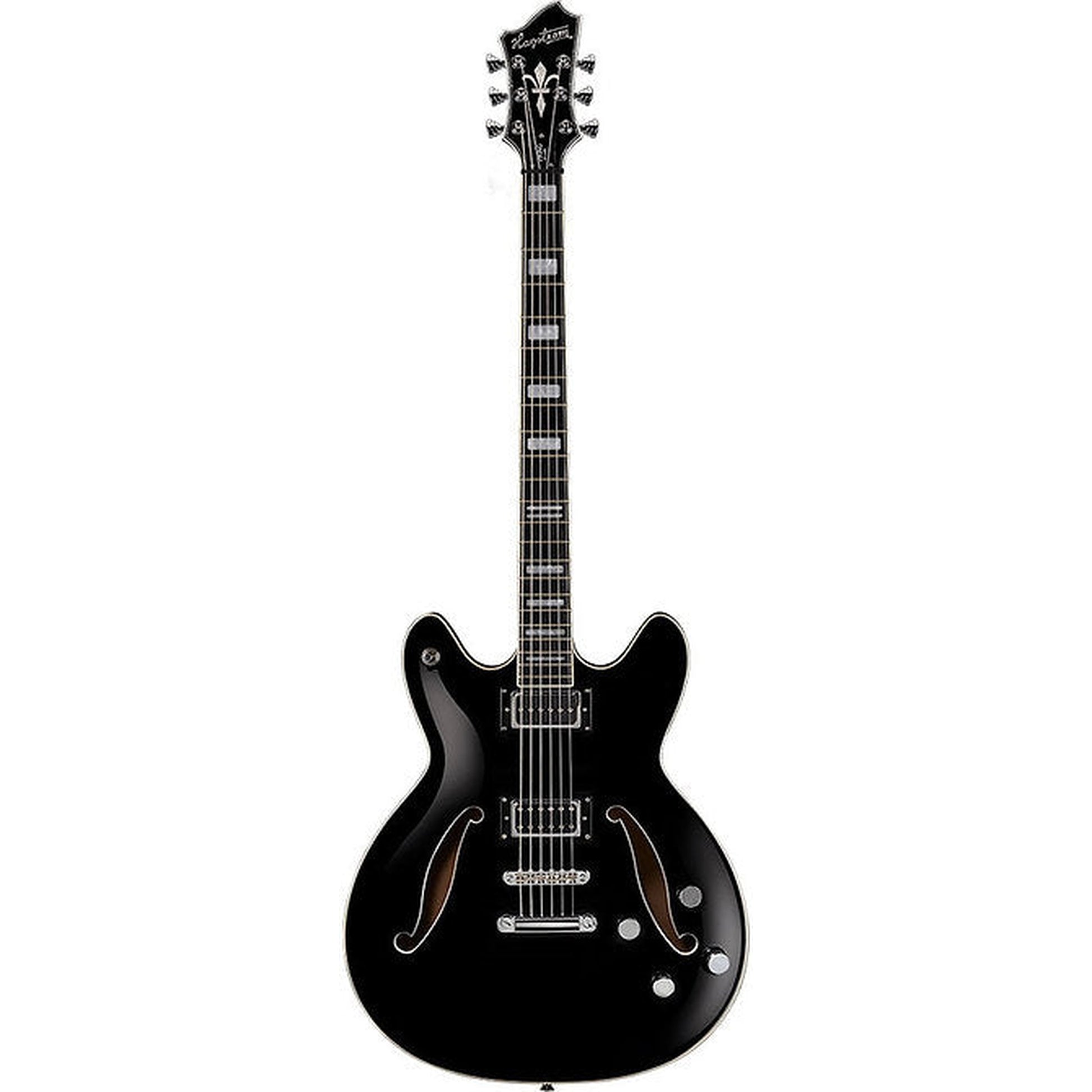 Hagstrom Viking Deluxe Baritone Semi-Hollow Electric Guitar - Black Gloss - Joondalup Music Centre