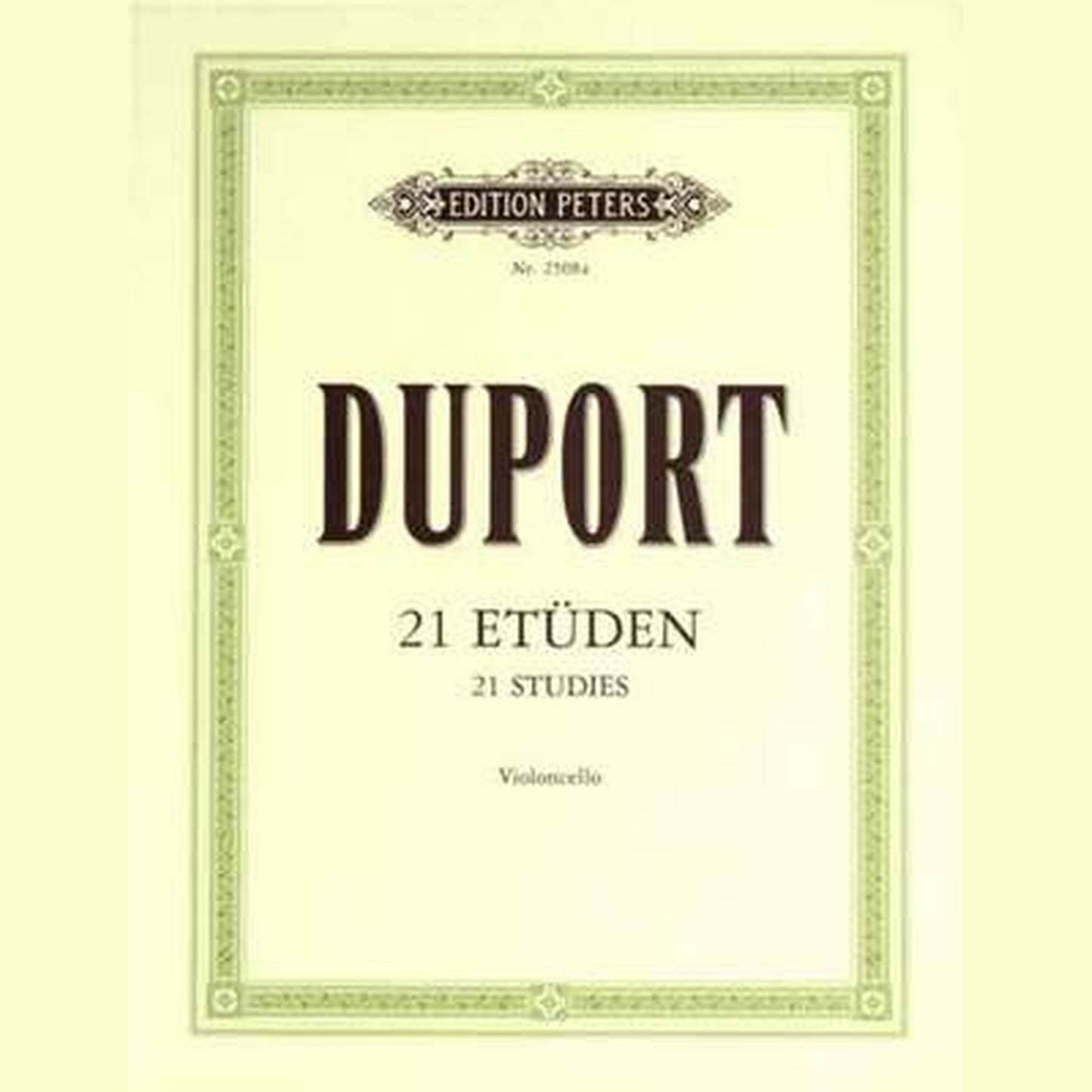 Duport - 21 Studies For Cello - Joondalup Music Centre