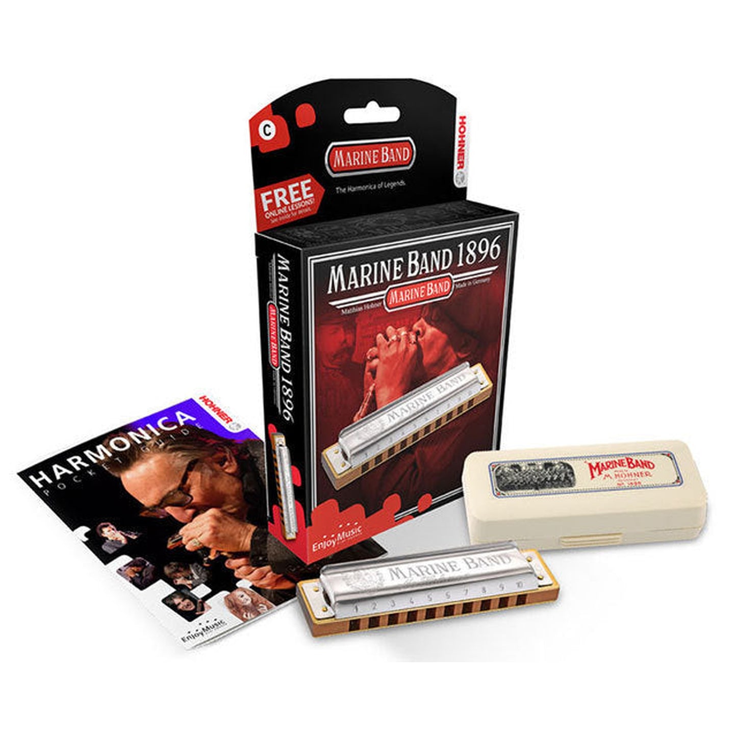 Hohner Marine Band Harmonica - A Major Diatonic - Joondalup Music Centre