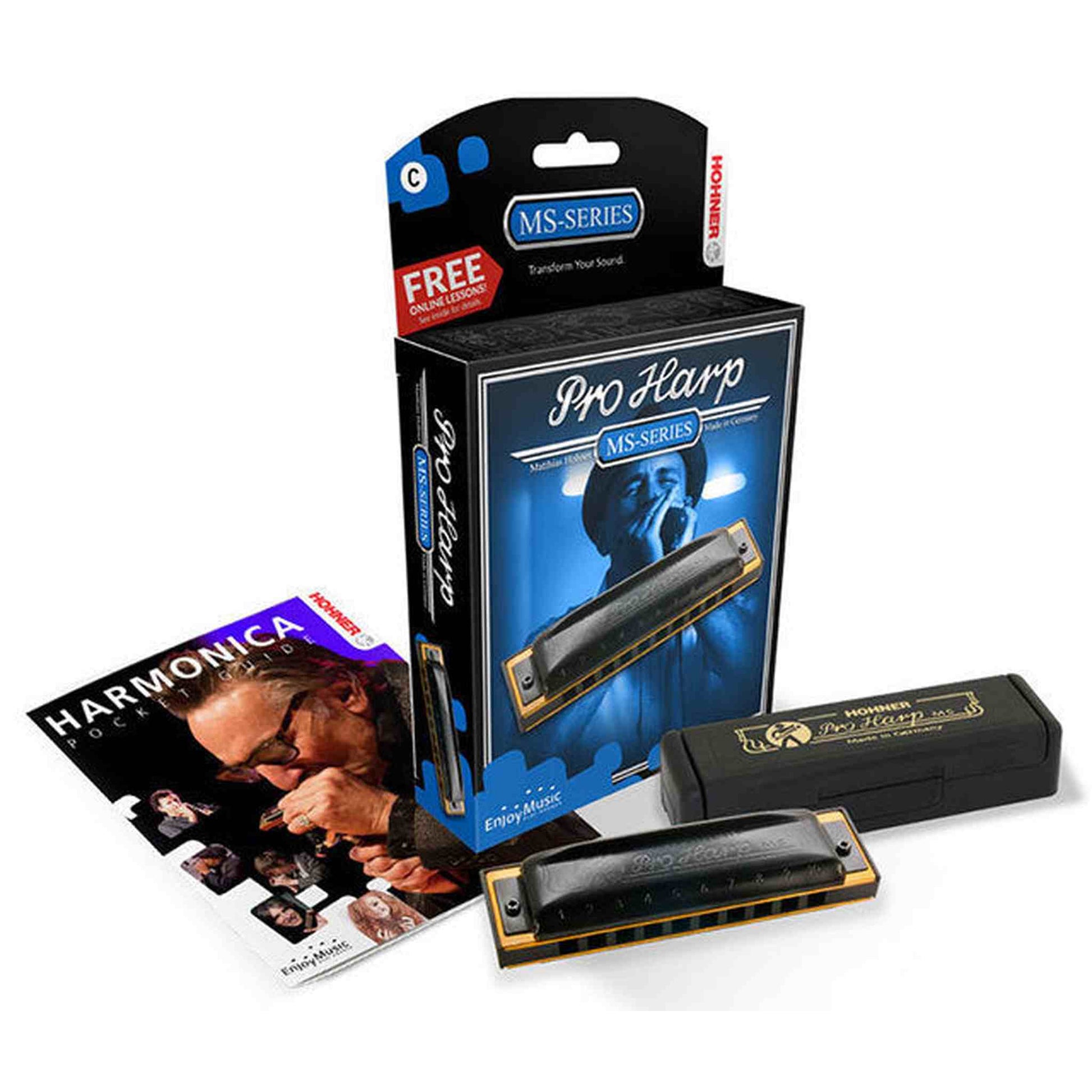 Honer Ms Series Pro Harp Harmonica - D - Joondalup Music Centre