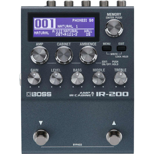 BOSS IR-200 Amp & IR Cabinet Simulator Pedal