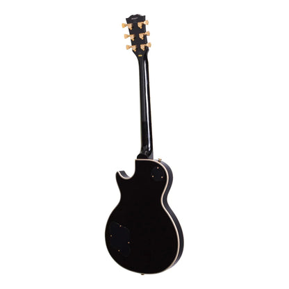 J&D LUTHIERS LP-CUSTOM STYLE ELECTRIC GUITAR - BLACK - Joondalup Music Centre