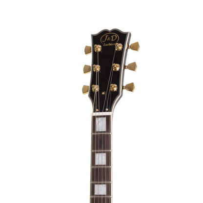 J&D LUTHIERS LP-CUSTOM STYLE ELECTRIC GUITAR - BLACK - Joondalup Music Centre