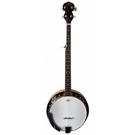 J. REYNOLDS 5-STRING BANJO WITH RESONATOR IN 2-TONE SUNBURST GLOSS - Joondalup Music Centre