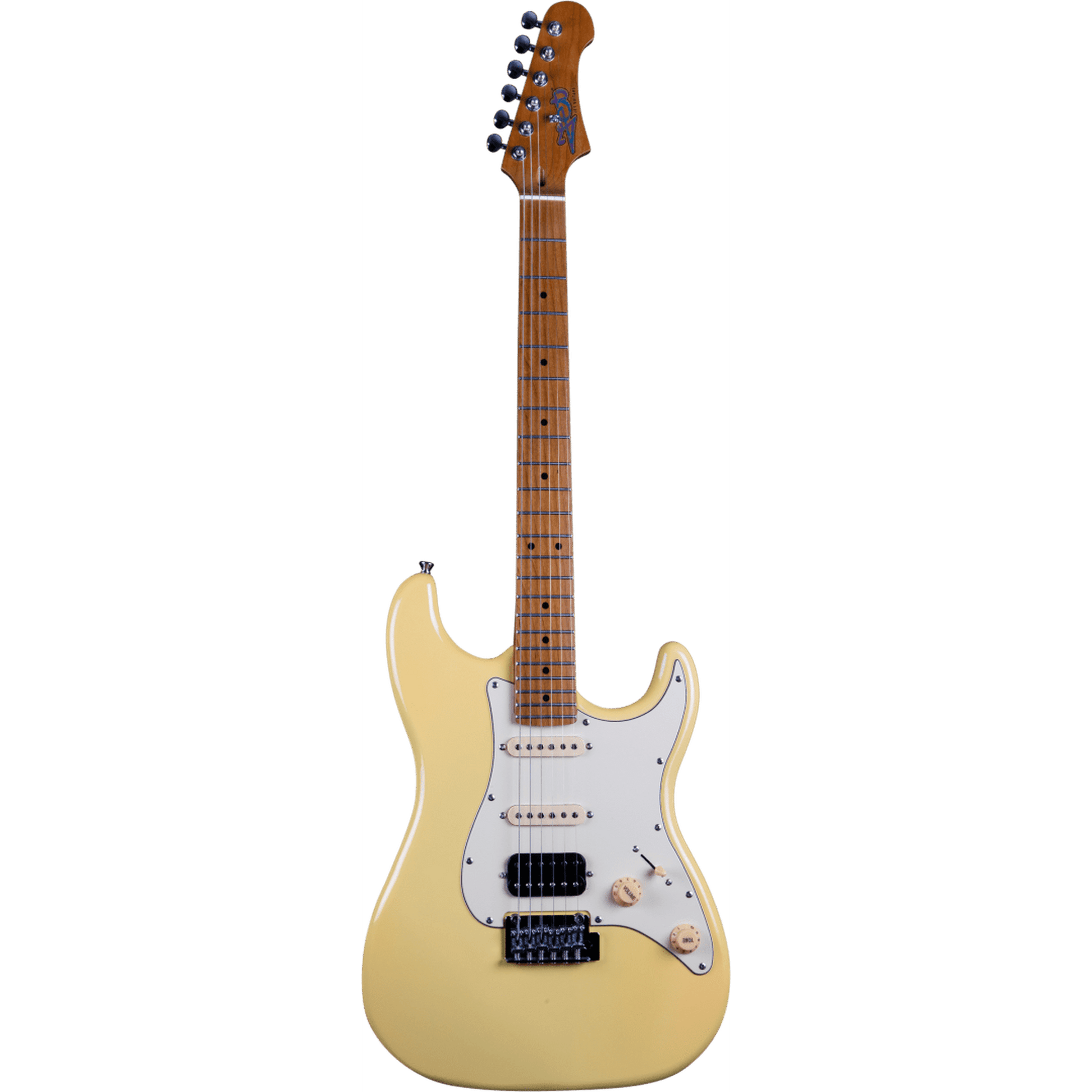 JET JS-400 HSS STRAT STYLE ELECTRIC GUITAR - VINTAGE YELLOW - Joondalup Music Centre